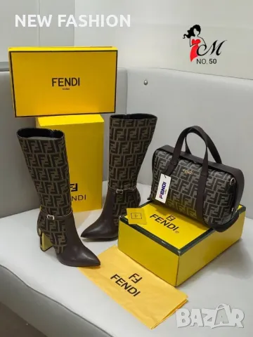 Дамски Кожени Чанти: FENDI , снимка 3 - Чанти - 47687843