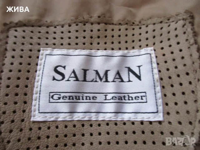 ЕСТЕСТВЕНА КОЖА на SALMAN дамско кожено яке, снимка 2 - Якета - 49662032