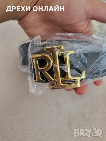 Черен колан по модел на Ralph Lauren 