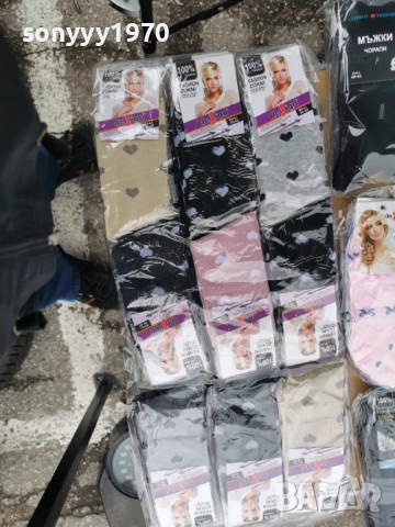 дамски чорапи на сърца х 1евро 3103261100, снимка 3 - Дамски чорапи - 54036953