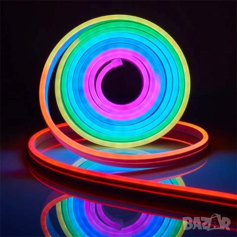 Неонови LED лентови светлини , снимка 15 - Лед осветление - 51992579
