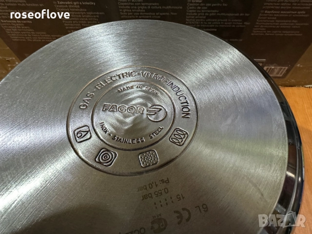 НОВА!!! Тенджера под налягане Fagor Clasica 6 литра, снимка 9 - Съдове за готвене - 52741482