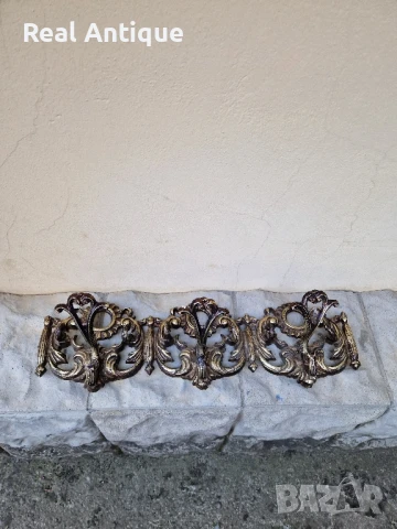 Прекрасна антикварна метална закачалка , снимка 4 - Антикварни и старинни предмети - 51155876