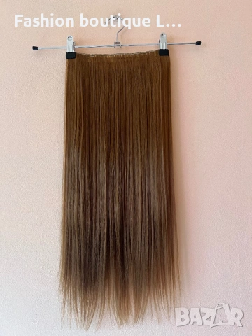 7,65 евро ‼️ 15 лева ‼️  Екстеншън на треса 100 грама ❤️ Дължина - 60 см. ✔️ Ширина - 25 см. 😍  , снимка 8 - Аксесоари за коса - 53025010