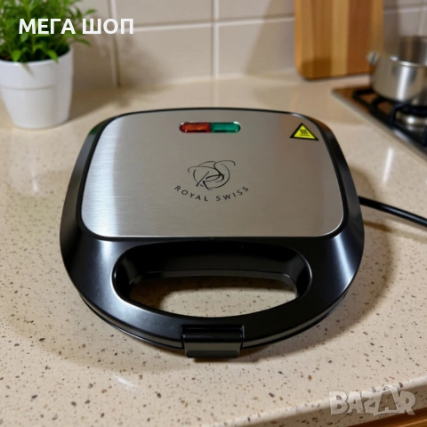 Печка, тостер и кафемашина – 3в1 + ПОДАРЪК Уред за сандвичи Royal Swiss, снимка 4 - Печки, фурни - 52703629