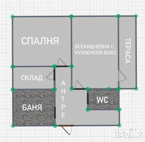 Двустаен апартамент за продажба в кв. Обеля 1, снимка 8 - Aпартаменти - 47178563