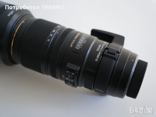 Sigma 70-200mm f/2.8 EX DG APO OS HSM, снимка 3 - Обективи и филтри - 48100179