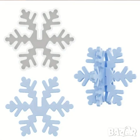 Молд снежинка , снимка 4 - Форми - 51144193