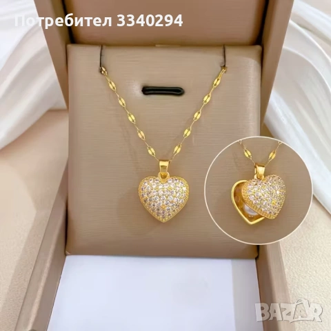 Колиета от медицинска стомана, снимка 7 - Колиета, медальони, синджири - 46750352