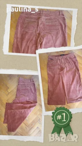 Два броя / Еластични маркови бермуди "Pret a porter" и "Fransa" широки крачоли / голям размер, снимка 2 - Къси панталони и бермуди - 28235377