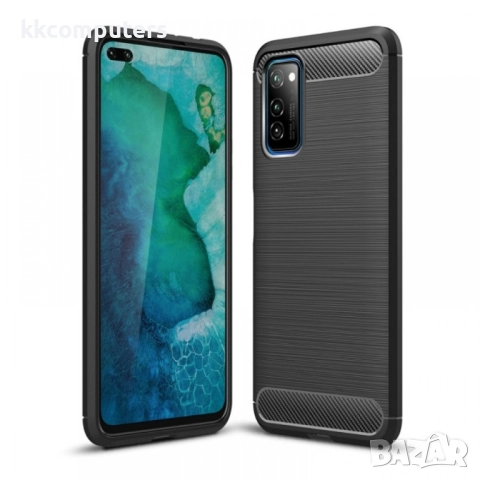 Huawei Honor View 30/View 30 Pro/V30/V30 Pro Удароустойчив Carbon Fiber Калъф и Протектор, снимка 2 - Калъфи, кейсове - 52506985