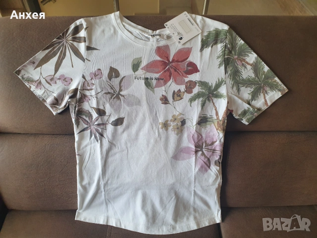 Desigual tee crossed open back life тениска