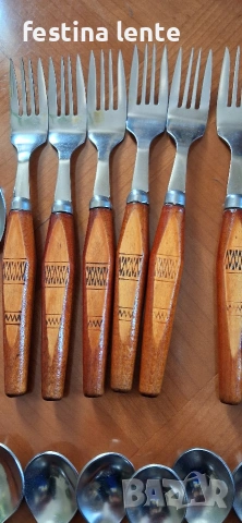 Руски комплект прибори/ссср/неупотребявани, снимка 8 - Прибори за хранене, готвене и сервиране - 54202017