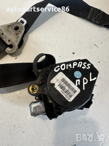 Преден ляв колан за безопасност за Jeep Compass 2.2 CRD (2011) 605884103H, снимка 2 - Части - 53617935