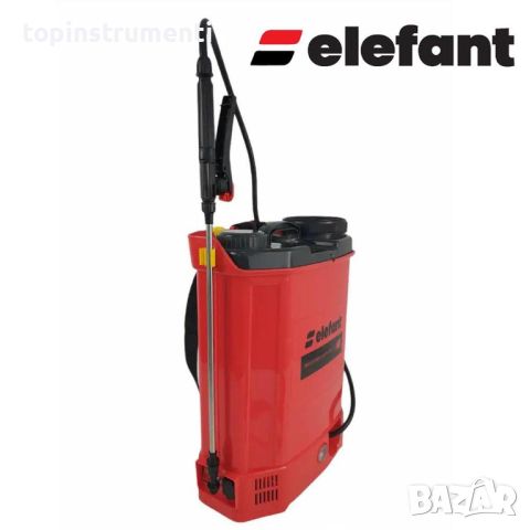 Пръскачка акумулаторна градинска Elefant SE18L, 18л., 12V/8Ah, 6 bar, телескопична дръжка, снимка 4 - Градинска техника - 45810025