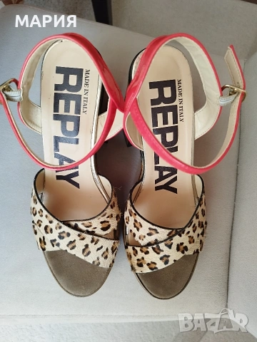 Нови Replay 40 н. сандали , снимка 4 - Дамски обувки на ток - 53752781