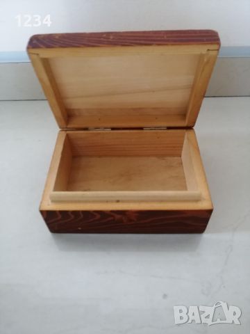 Дървена кутия 14.5 х 10.5 h 6 см. , снимка 4 - Други стоки за дома - 46418857