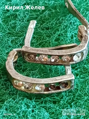 Елегантни сребърни обеци с инкростация на Цирконий ръчна изработка 52669, снимка 5 - Обеци - 53069110