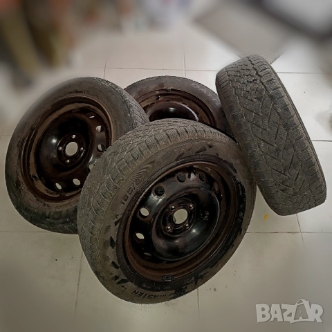 Метални джанти 4 бр. със зимни гуми