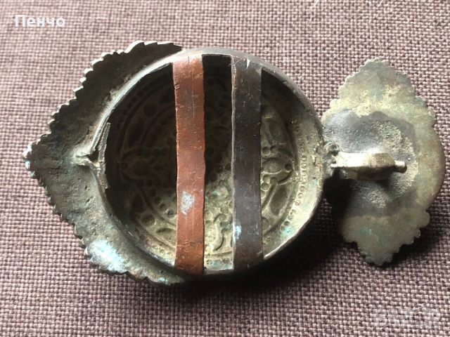 автентична възрожденска пафта - половинка, снимка 5 - Антикварни и старинни предмети - 50575543