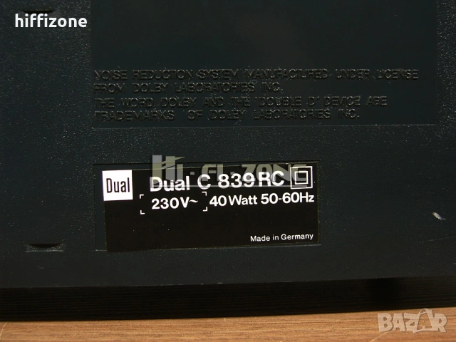 ДЕК  Dual c-839rc , снимка 9 - Декове - 54287718