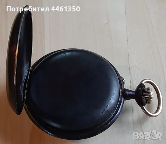 Старинен Швейцарски джобен часовник Лунна фаза- Голиат, снимка 6 - Антикварни и старинни предмети - 50139543