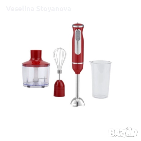 Пасатор с Чопър Voltz, 800W, Метален накрайник с бр. 1 колба 0.7л., Приставка за разбиване, Черен, 2, снимка 3 - Чопъри и пасатори - 52622629