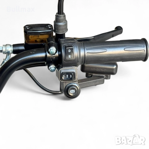  Двуместна електрическа триколка Fullmax A10 Premium, 60V, CE сертификат, 60км пробег, сива, 350кг т, снимка 5 - Инвалидни скутери - 52570096