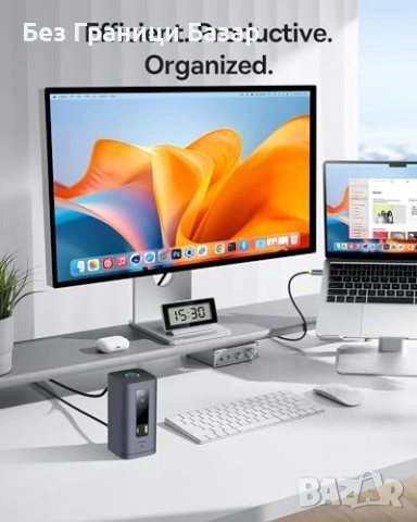 Нова Baseus USB-C докинг станция 11 в 1, 3x HDMI, 4K, 100W PD за MacBook, снимка 2 - Друга електроника - 53168359