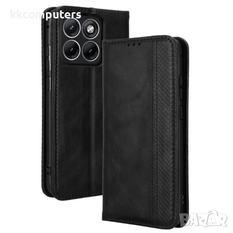 Кожен Калъф Портфейл за Motorola Edge 70 Fusion+ 5G / Fusion 5G - Ретро, Магнитен, Стойка, 4 цвята