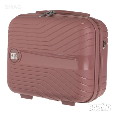 Малък куфар за пътуване 16.66л, розов_1239655