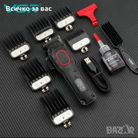 Професионална машинка за подстригване VGR V-016 – Метален корпус, BLDC мотор