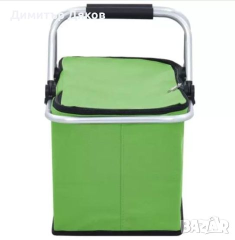 Сгъваема хладилна чанта ,кошница за плаж и къмпинг с дръжки, снимка 4 - Хладилни чанти - 46457951