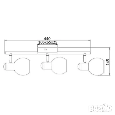 Уникален спот Sansa, E14, 1 max 40 W, снимка 6 - Други - 46860890