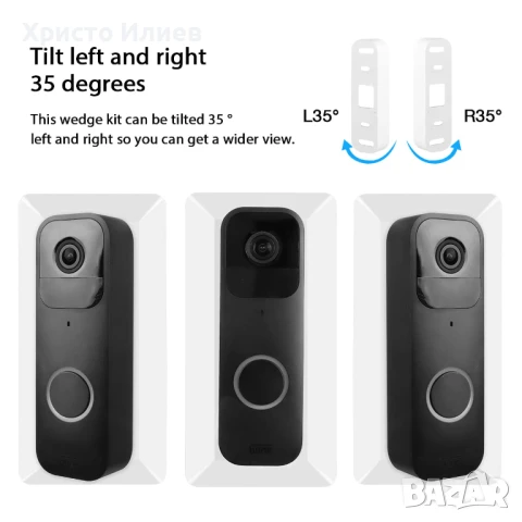 Стойка за стена Ъглова стена за видеодомофон , снимка 5 - Други стоки за дома - 51374335