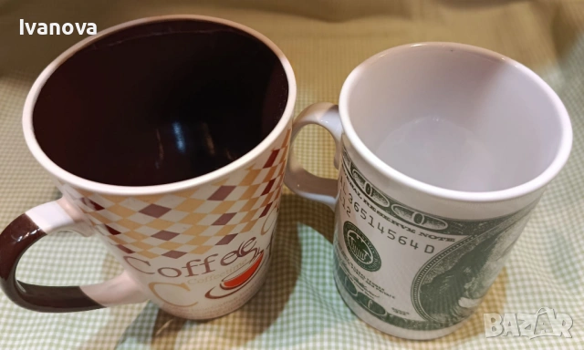 Чаша порцеланова със снимка 100 долара за чай, кафе, снимка 6 - Чаши - 53331637