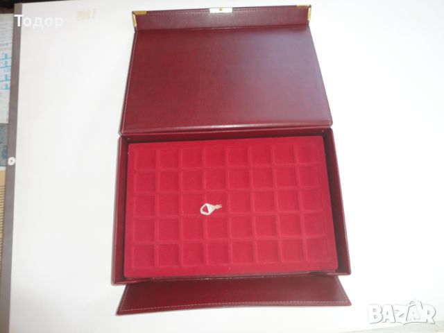 Голяма луксозна швейцарска кутия за монети 2, снимка 3 - Нумизматика и бонистика - 45339195