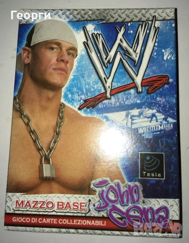 Ново! John Cena - колекционерски карти за игра от Италия (WW, WWE, WWF, Wrestling) (2004)