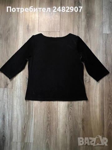 Дамска блуза с блестящ ефект, снимка 4 - Блузи с дълъг ръкав и пуловери - 53693840