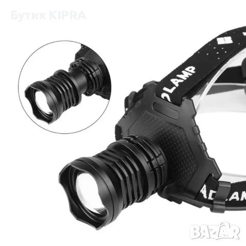 Подвижeн фенер за глава с USB презареждане 1000Lumens  XHP 70 - FL62, снимка 2 - Други - 47936591