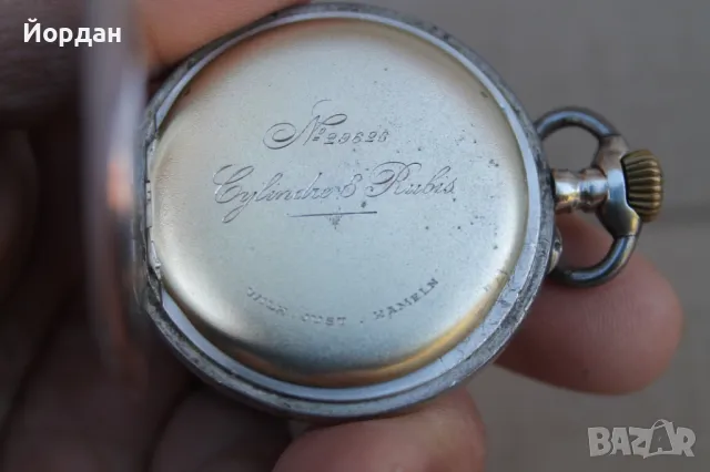Стар сребърен джобен часовник , снимка 8 - Антикварни и старинни предмети - 50363948
