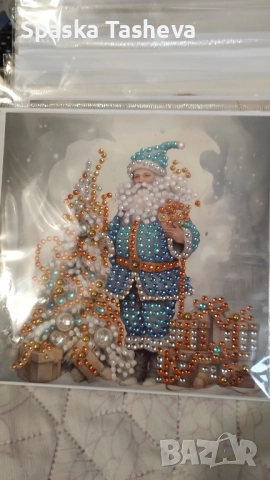 Коледни диамантени картички , снимка 2 - Декорация за дома - 52306913