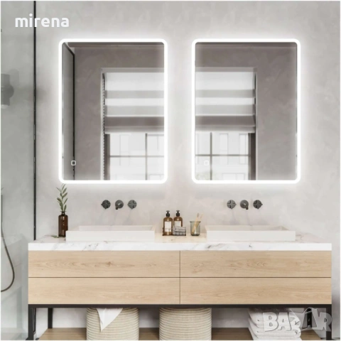 LED ЛЕД огледало Щутгарт 100×70 Музика Блутут, снимка 11 - Огледала - 53225056