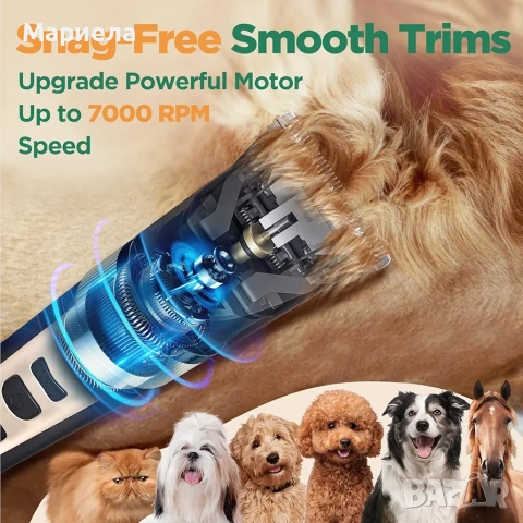 Машинка за подстригване на животни, Grooming kit set, снимка 3 - Други стоки за животни - 53811554