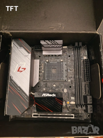 Дънна платка Asrock x570 ITX tb3 АМ4 DDR4, снимка 2 - Дънни платки - 53403689