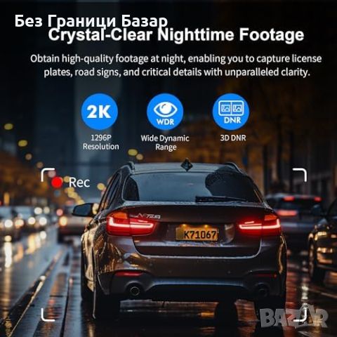 Нова Мини Dash Cam KAWA 1296P с WiFi нощно виждане паркинг мониторинг G-сензор, снимка 4 - Друга електроника - 46553343