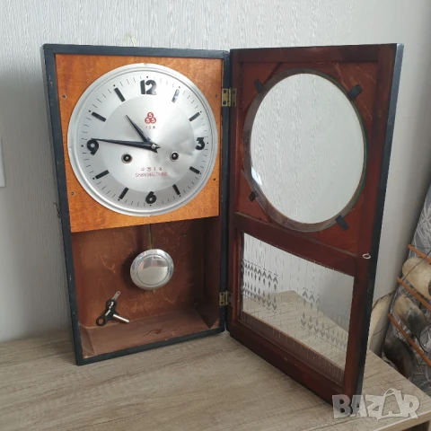 Стар стенен часовник, снимка 5 - Антикварни и старинни предмети - 50524644