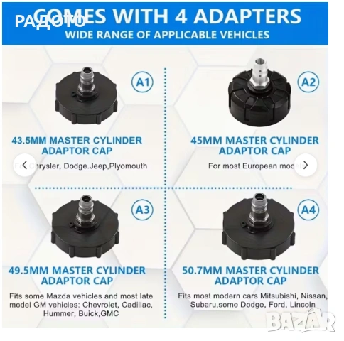 Комплект за обезвъздушаване на спирачки, снимка 3 - Аксесоари и консумативи - 54244918