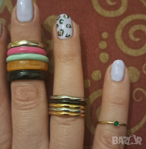 Цветни пръстени халки, стомана