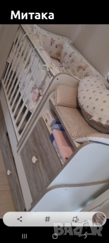 Детска кошара, ползвана само 3 месеца, много запазена , снимка 8 - Кошарки - 52492651